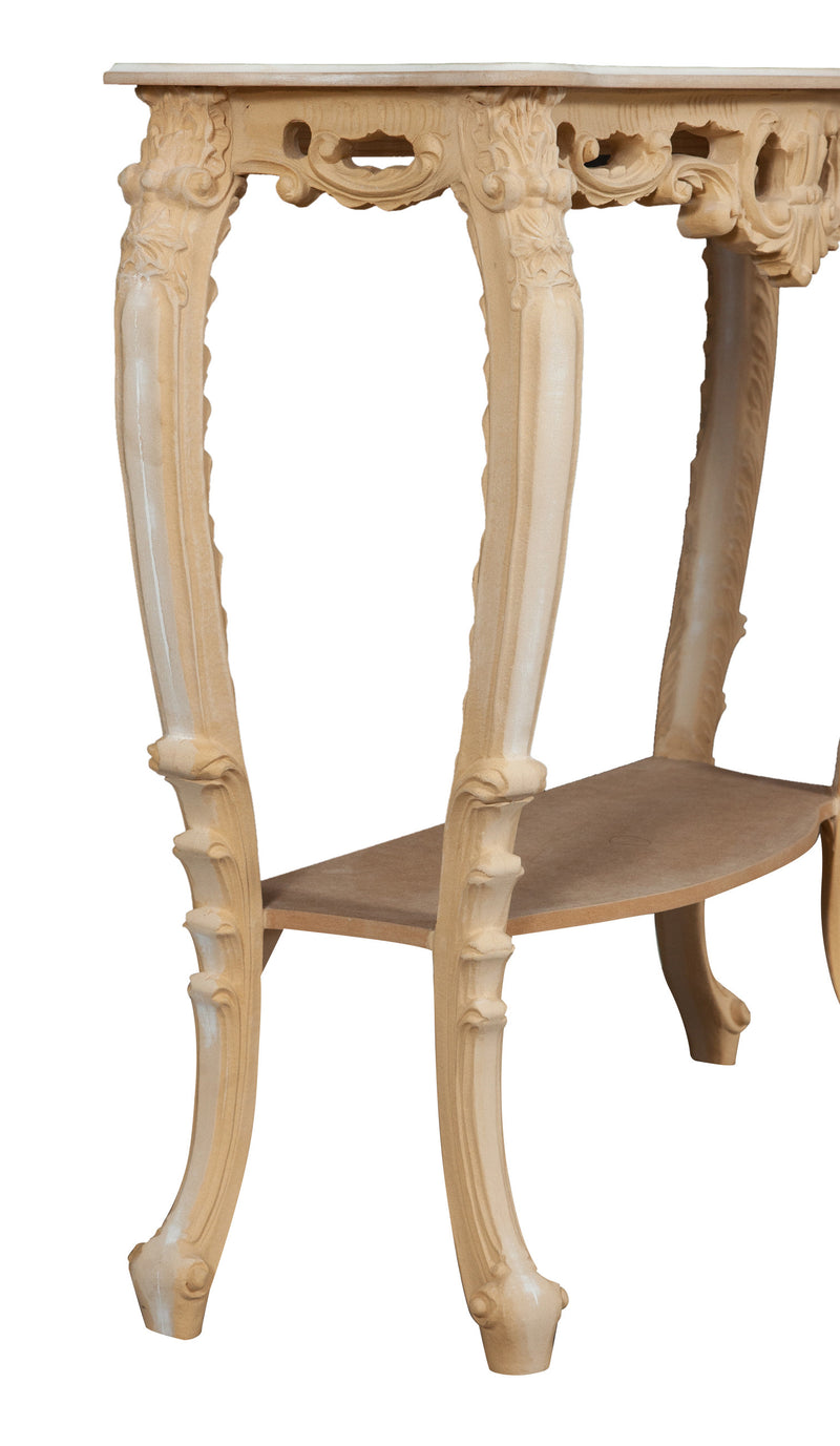 Biscottini CONSOLLE IN LEGNO FINITURA GREZZA MADE IN ITALY dimensioni lunghezza profondità