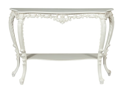 Biscottini CONSOLLE IN LEGNO FINITURA BIANCA ANTICATA MADE IN ITALY dimensioni lunghezza