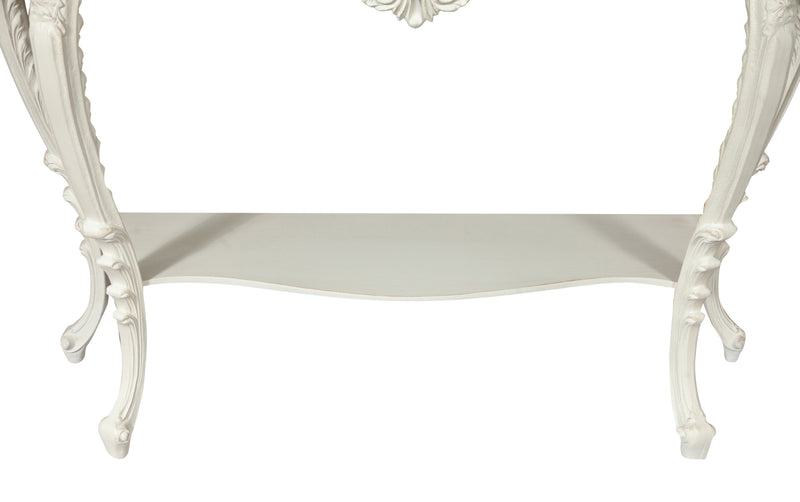 Biscottini CONSOLLE IN LEGNO FINITURA BIANCA ANTICATA MADE IN ITALY dimensioni lunghezza