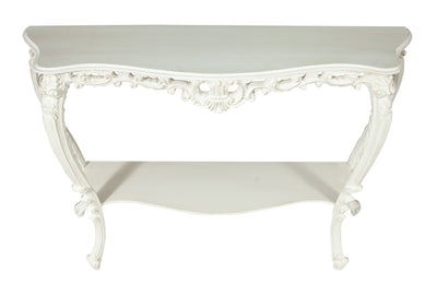 Biscottini CONSOLLE IN LEGNO FINITURA BIANCA ANTICATA MADE IN ITALY dimensioni lunghezza