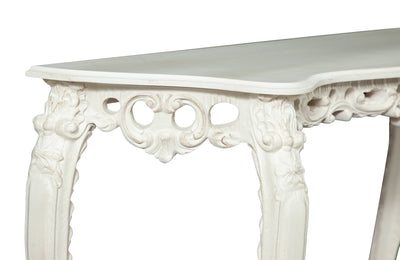 Biscottini CONSOLLE IN LEGNO FINITURA BIANCA ANTICATA MADE IN ITALY dimensioni lunghezza