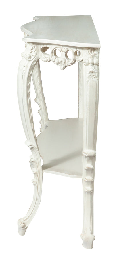 Biscottini CONSOLLE IN LEGNO FINITURA BIANCA ANTICATA MADE IN ITALY dimensioni lunghezza