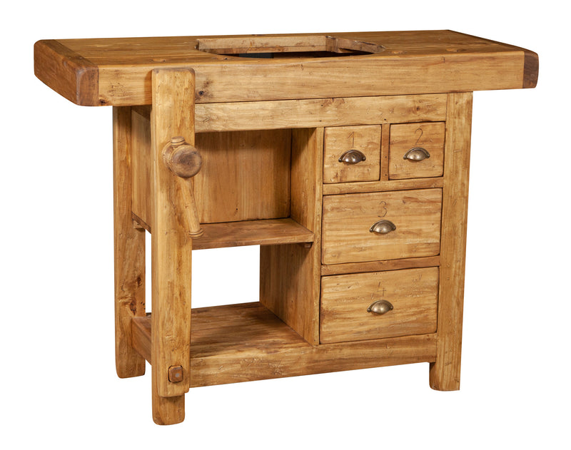 Biscottini MOBILE DA BAGNO IN LEGNO MASSELLO E MARMO MADE IN ITALY Questo elegante, solido