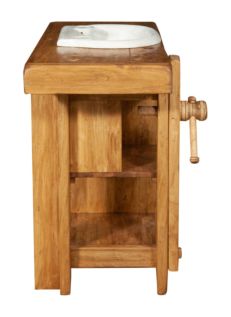 Biscottini MOBILE DA BAGNO IN LEGNO MASSELLO E MARMO MADE IN ITALY Questo elegante, solido