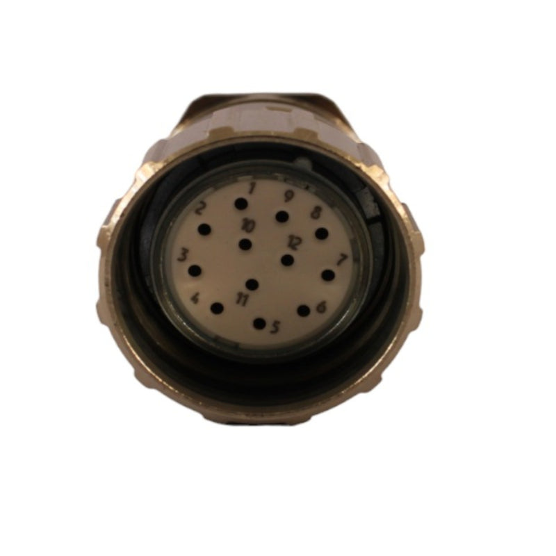 Connettore finecorsa femmina M23 metallo 12 poli Aleyay