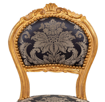 Biscottini Sedia poltroncina stile francese Luigi XVI in legno massello di faggio Offerta