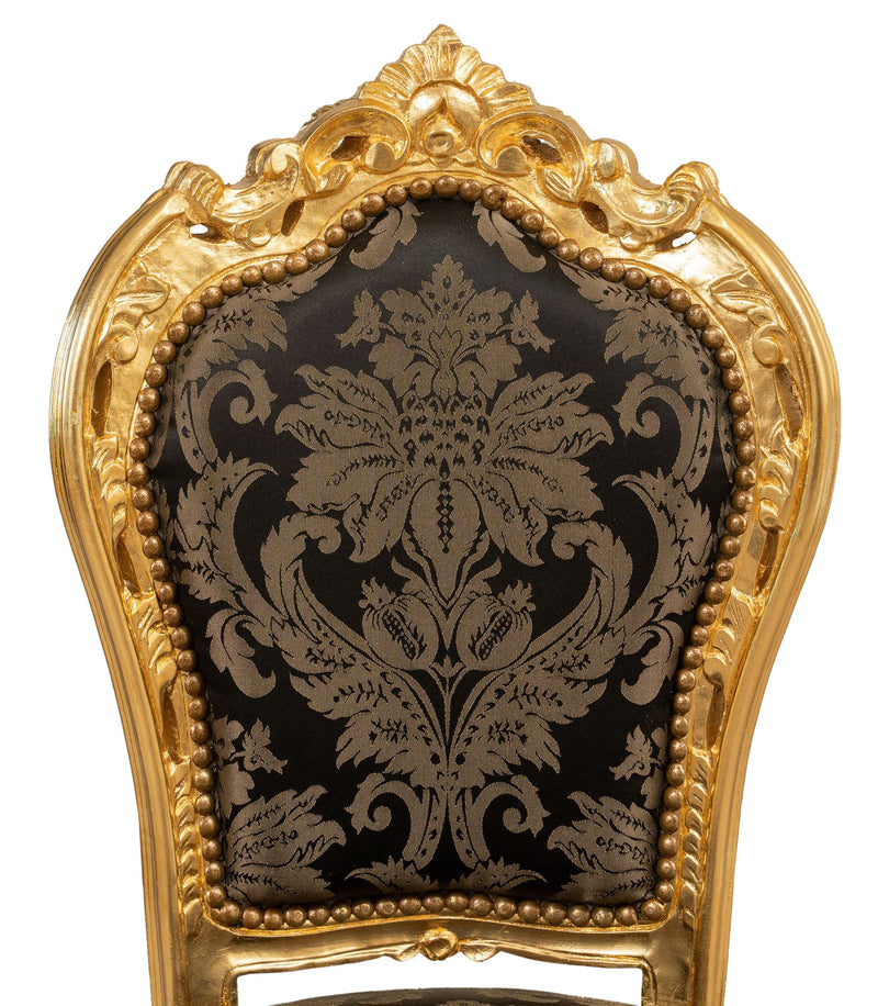 Biscottini Poltrona stile francese Luigi XVI in legno massello di faggio Sedia XVI, faggio,