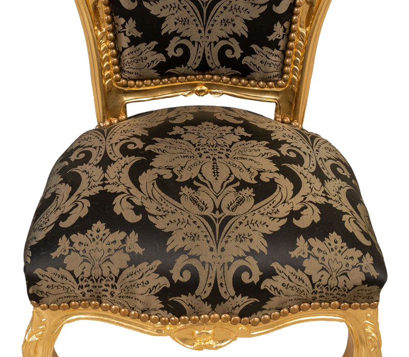 Biscottini Poltrona stile francese Luigi XVI in legno massello di faggio Sedia XVI, faggio,