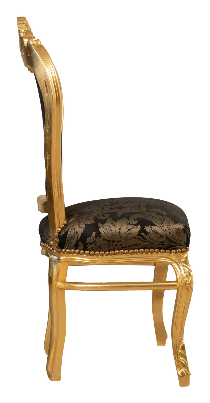 Biscottini Poltrona stile francese Luigi XVI in legno massello di faggio Sedia XVI, faggio,