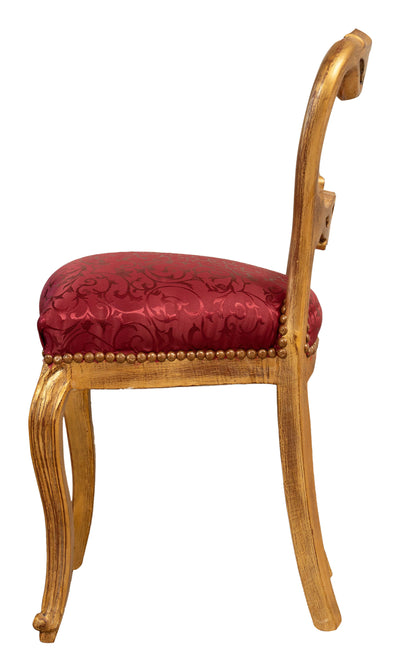 Biscottini Sedia poltroncina stile francese Luigi XVI in legno massello di faggio XVI,