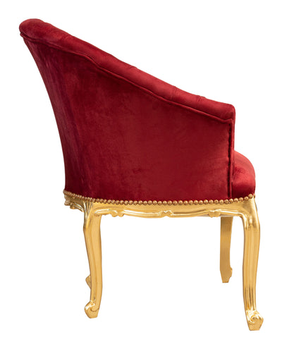 Biscottini Poltrona stile francese Luigi XVI in legno massello di faggio Sedia XVI, faggio,