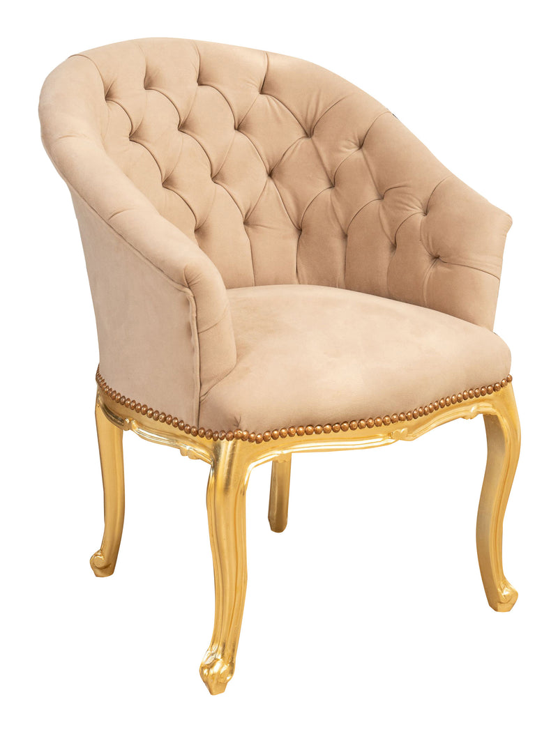 Biscottini Poltrona stile francese Luigi XVI in legno massello di faggio Sedia XVI, faggio,