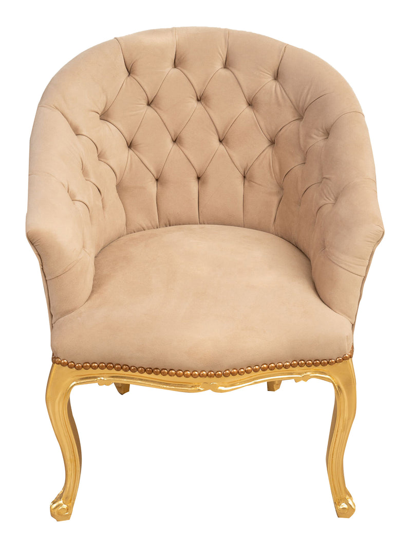 Biscottini Poltrona stile francese Luigi XVI in legno massello di faggio Sedia XVI, faggio,