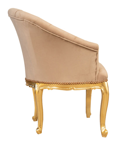 Biscottini Poltrona stile francese Luigi XVI in legno massello di faggio Sedia XVI, faggio,