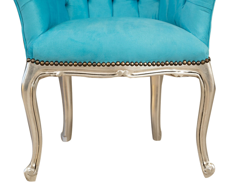 Biscottini Poltrona stile francese Luigi XVI in legno massello di faggio Sedia XVI, faggio,