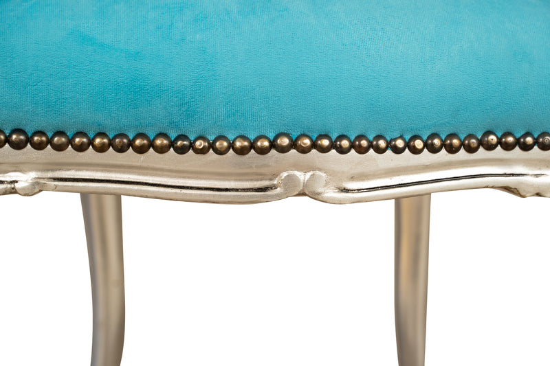 Biscottini Poltrona stile francese Luigi XVI in legno massello di faggio Sedia XVI, faggio,