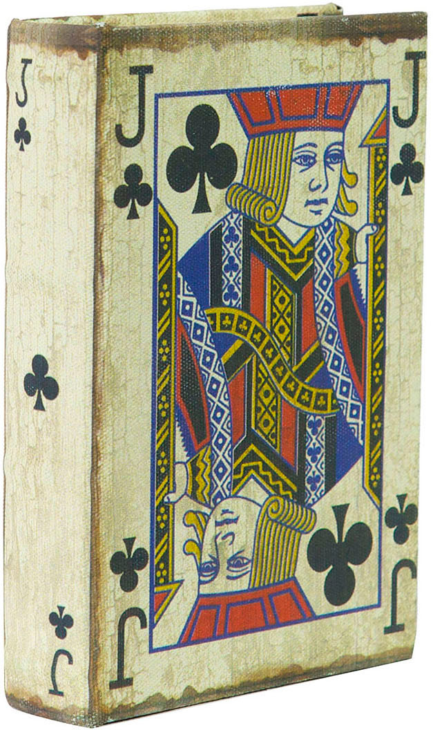 Biscottini Contenitore per carte da gioco FANTE FIORI 10x3x14 resistente pratico