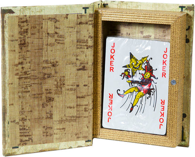 Biscottini Contenitore per carte da gioco FANTE FIORI 10x3x14 resistente pratico