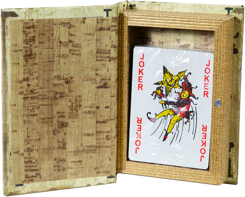 Biscottini Contenitore per carte da gioco FANTE FIORI 10x3x14 resistente pratico