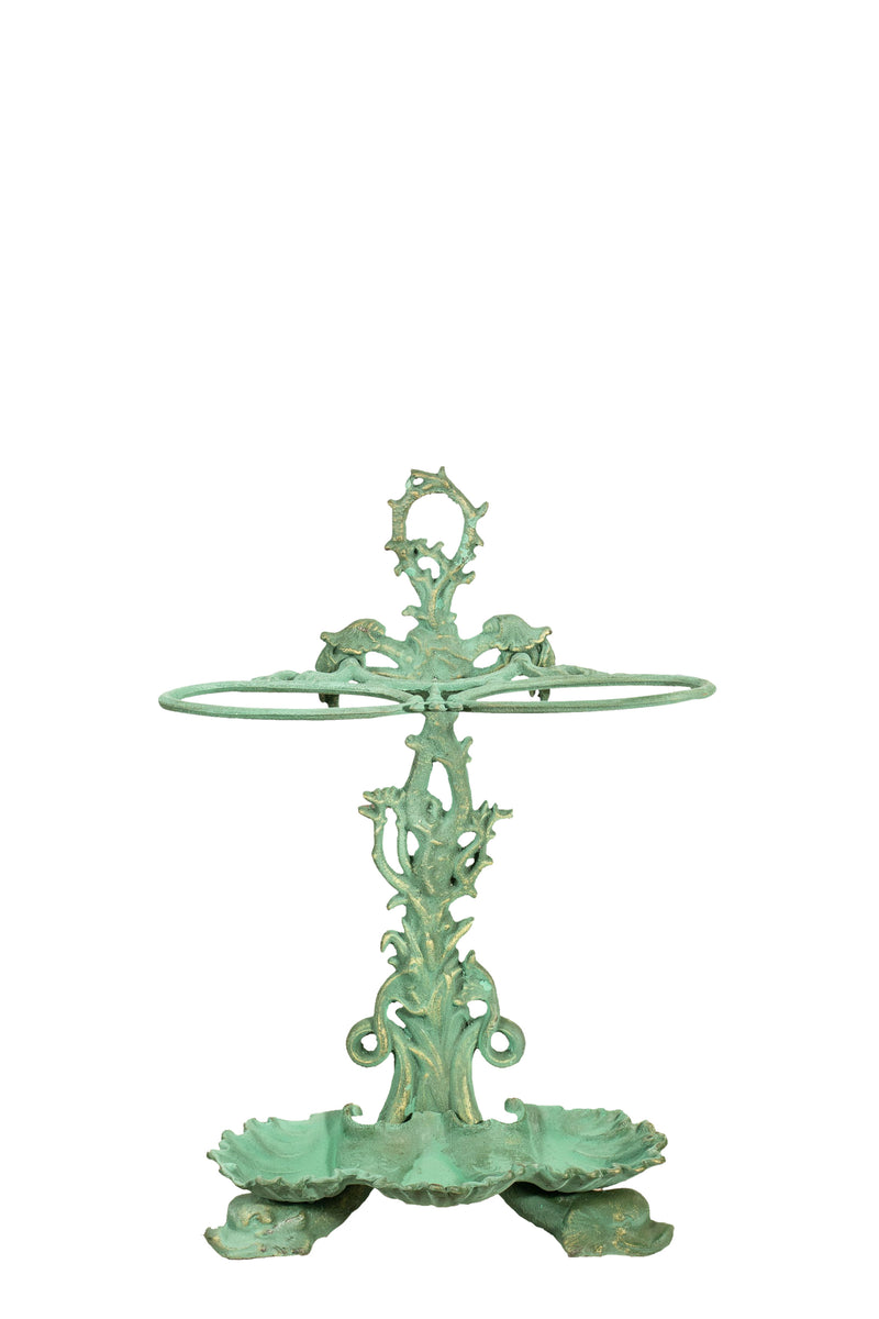 Biscottini Portaombrelli in ghisa finitura verde anticata Molto pratico stabile Offerta