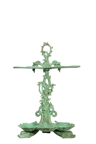 Biscottini Portaombrelli in ghisa finitura verde anticata Molto pratico stabile Offerta