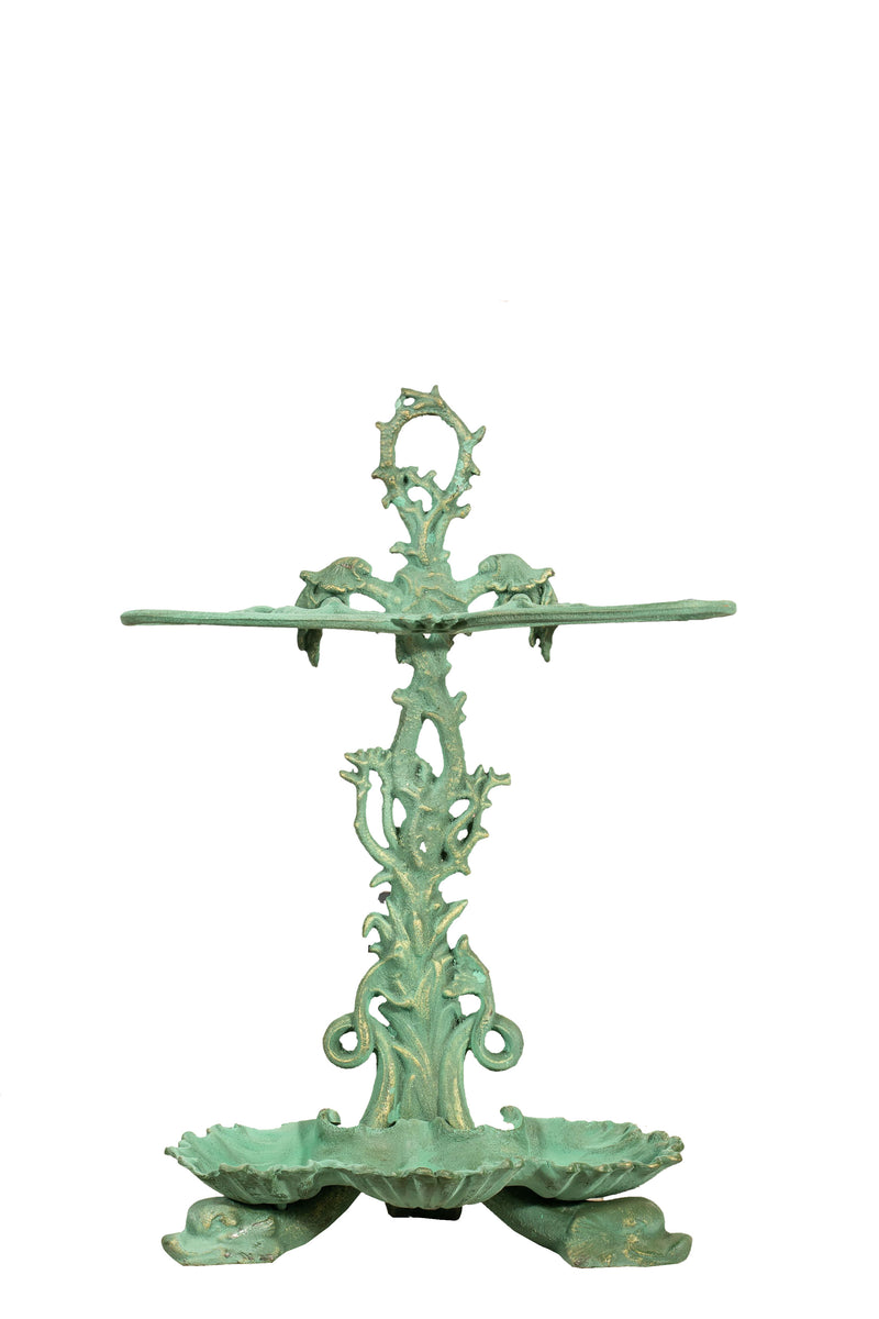 Biscottini Portaombrelli in ghisa finitura verde anticata Molto pratico stabile Offerta