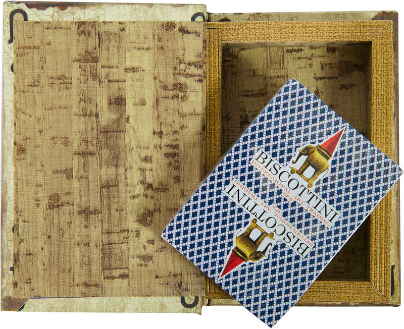 Biscottini Contenitore per carte da gioco REGINA PICCHE 10x3x14 resistente pratico