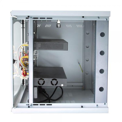 Armadio Rack 19'' a muro 16 unità sezione unica prof. 500mm Nero