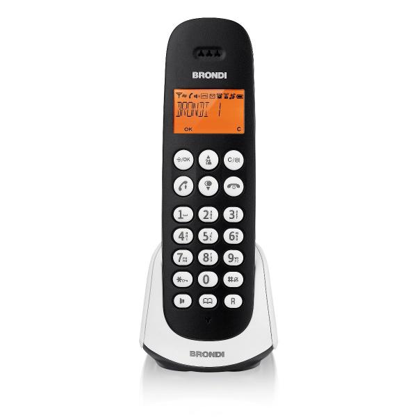 BRONDI ADARA (NERO) - TELEFONO CORDLESS SINGOLO - VIVAVOCE
