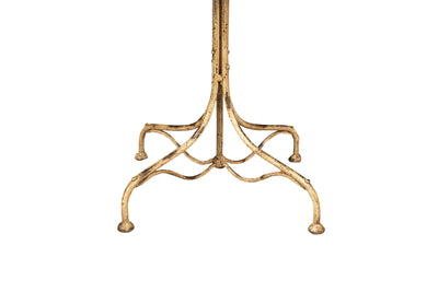 Biscottini TAVOLO IN FERRO BATTUTO FINITURA BIANCA ANTICATA quadrato dimensioni lunghezza