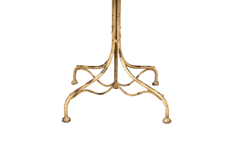 Biscottini TAVOLO IN FERRO BATTUTO FINITURA BIANCA ANTICATA quadrato dimensioni lunghezza