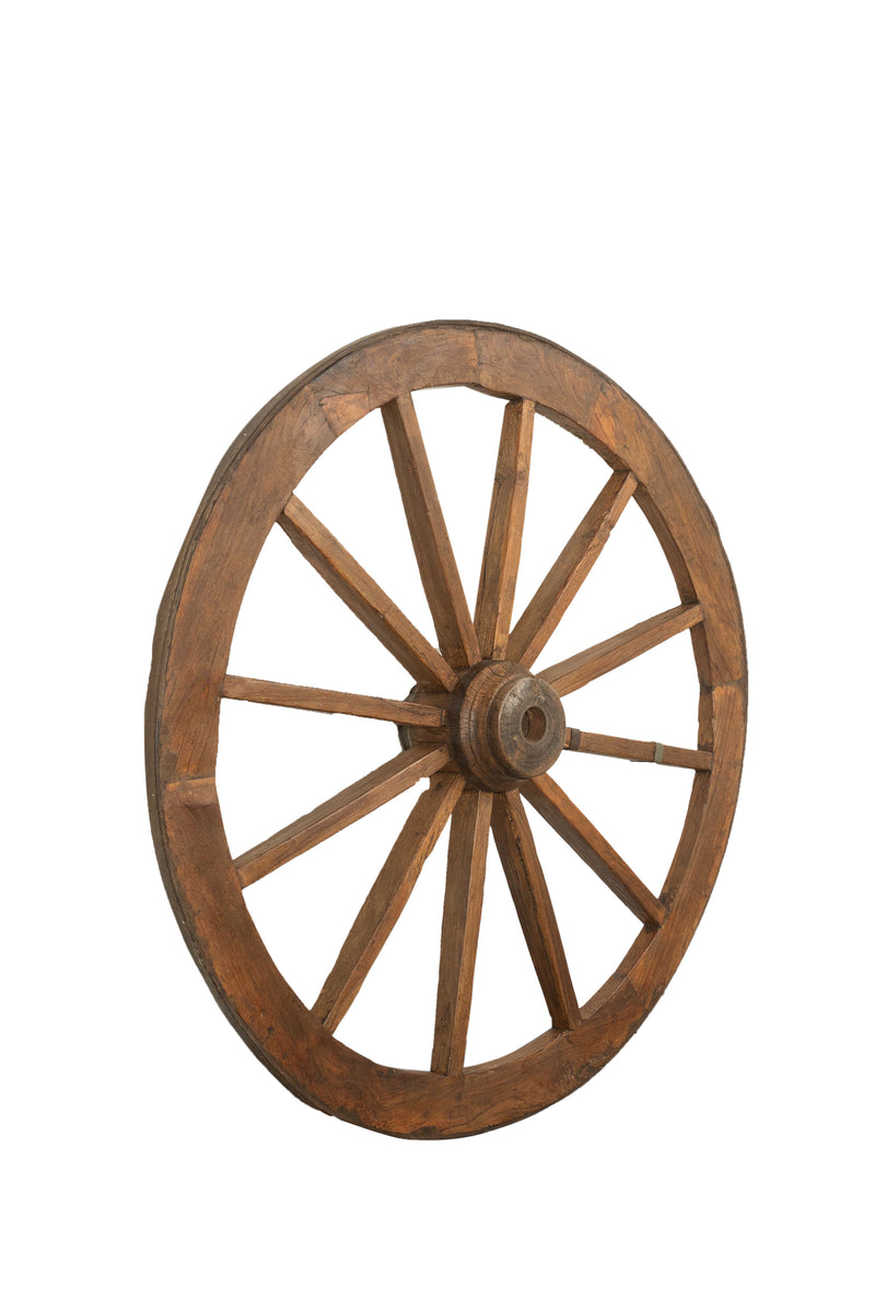 Biscottini RUOTA CARRO ANTICA RESTAURATA L159XPR30XH159 molto robusta Offerta Speciale