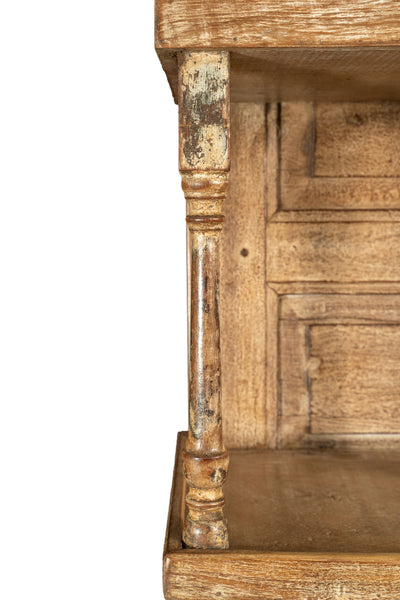 Biscottini Etagere Shabby in legno massello finitura naturale anticata realizzato Offerta