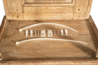 Biscottini Etagere Shabby in legno massello finitura naturale anticata realizzato Offerta