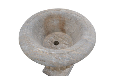 Biscottini VASO FESTONATO INVECCHIATO IN PIETRA pietra, conca festonata Offerta Speciale