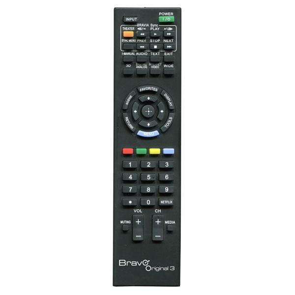 BRAVO ORIGINAL 3 (90202049) - TELECOMANDO COMPATIBILE FEDELMENTE RIPRODOTTO PER TV SONY