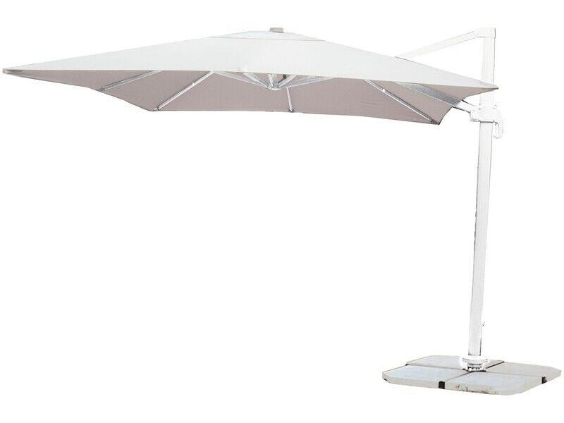Ombrellone PARK Quadro Braccio laterale MT. 3x3 Bianco o Ecru&