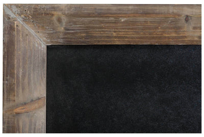 Biscottini Lavagna da parete verticale/orizzontale con cornice in legno finitura legno anticato 50x3x80 cm