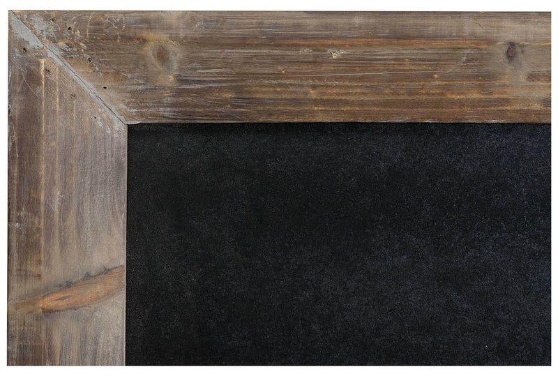 Biscottini Lavagna da parete verticale/orizzontale con cornice in legno finitura legno anticato 50x3x80 cm