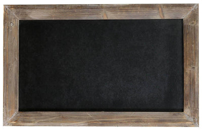 Biscottini Lavagna da parete verticale/orizzontale con cornice in legno finitura legno anticato 50x3x80 cm