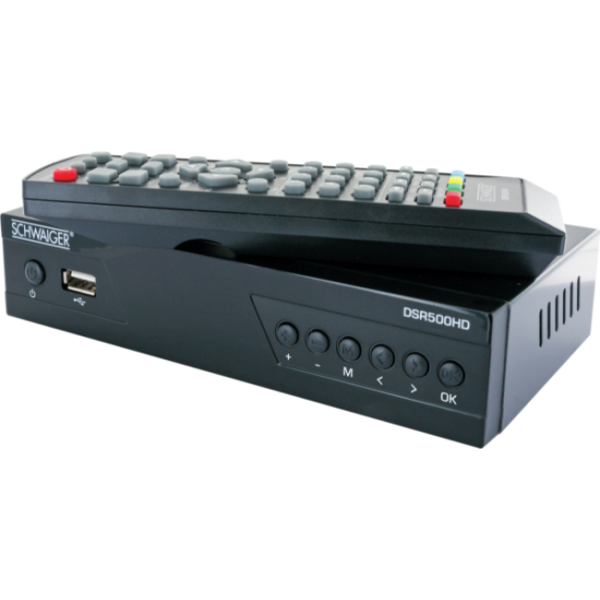 Schwaiger DSR500HD set-top box TV Cavo Full HD Nero (Schwaiger DSR 500 HD - Satellit Tv-mod)