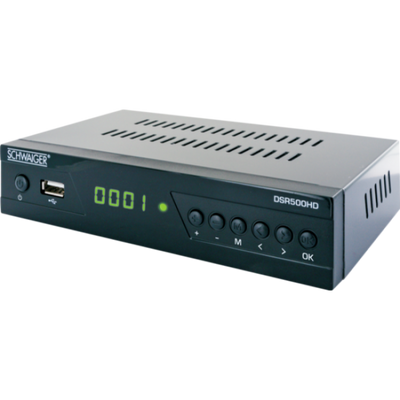Schwaiger DSR500HD set-top box TV Cavo Full HD Nero (Schwaiger DSR 500 HD - Satellit Tv-mod)