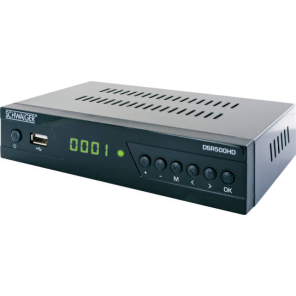 Schwaiger DSR500HD set-top box TV Cavo Full HD Nero (Schwaiger DSR 500 HD - Satellit Tv-mod)