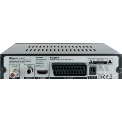 Schwaiger DSR500HD set-top box TV Cavo Full HD Nero (Schwaiger DSR 500 HD - Satellit Tv-mod)