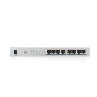 Zyxel GS1008HP Non gestito Gigabit Ethernet [10/100/1000] Supporto Power over Ethernet [PoE] Grigio (GS1008-HP 8-PORT DT GB POE+ - SWITCH)