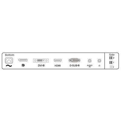PHILIPS MONITOR 23,8 LED IPS 16:9 FHD 5MS 250CDM, VGA/DVI/DP/HDMI, USB, MULTIMEDIALE