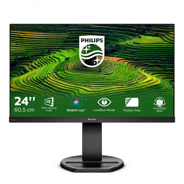 PHILIPS MONITOR 23,8 LED IPS 16:9 FHD 5MS 250CDM, VGA/DVI/DP/HDMI, USB, MULTIMEDIALE
