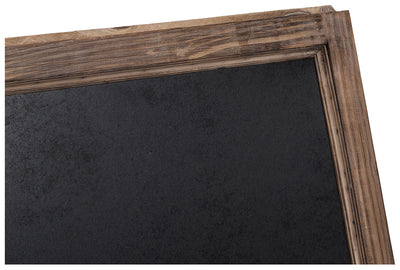 Biscottini Lavagna da terra bifacciale con cornice in legno finitura anticata 50x6x95 cm