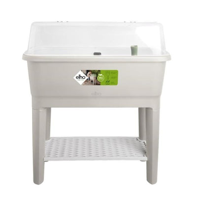 Orto in piedi ELHO Noa - Grigio - L 79 x P 39 x H 94 cm - coltivazione e raccolta - 100% riciclato
