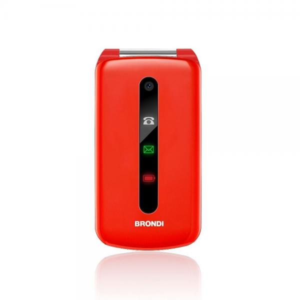 BRONDI PRESIDENT (ROSSO) - TELEFONO CELLULARE PER ANZIANI - FOTOCAMERA